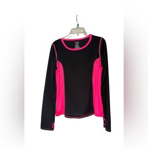 Danskin pink and black shirt